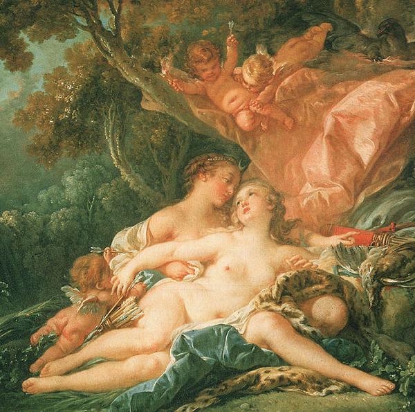 Francois Boucher Jupiter in the Guise of Diana and the Nymph Callisto